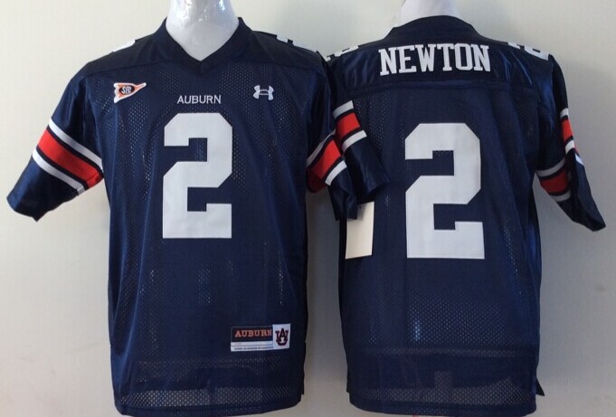 Men's Auburn Tigers Cam Newton #2 Navy Jersey